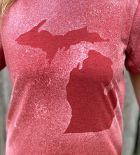 Load image into Gallery viewer, Distressed Michigan Tee