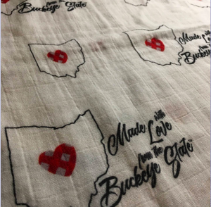 Ohio - Made With Love Swaddle