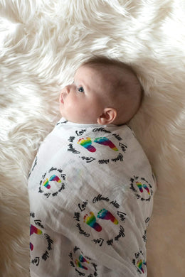 Rainbow Baby - Made With Love Swaddle