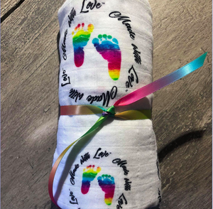 Rainbow Baby - Made With Love Swaddle