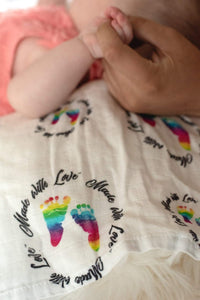 Rainbow Baby - Made With Love Swaddle