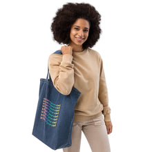 Load image into Gallery viewer, Be Kind To Your Mind Organic denim tote bag